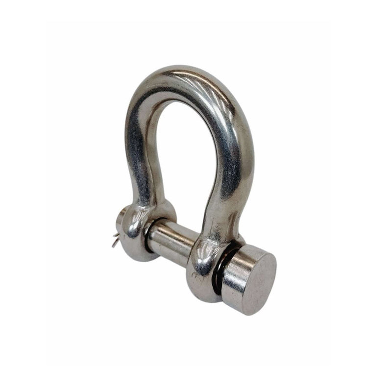 Marine Mil-Spec 1" Round Pin Anchor Shackle 10,000Lb WLL Forged Stainless Steel