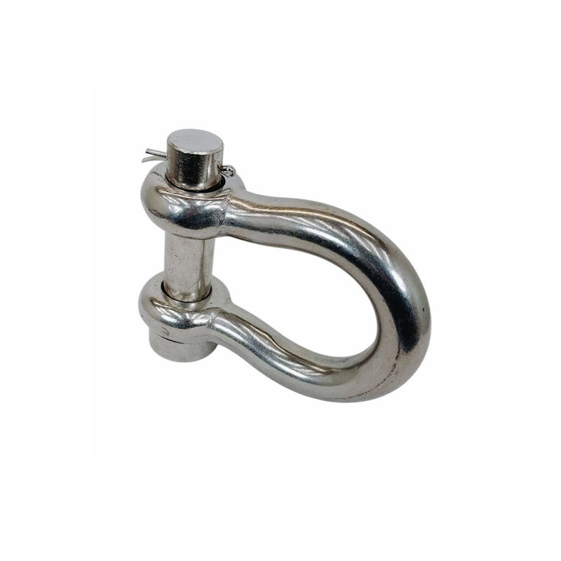 Marine Mil-Spec 1" Round Pin Anchor Shackle 10,000Lb WLL Forged Stainless Steel