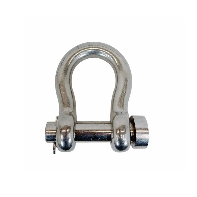 Marine Mil-Spec 1" Round Pin Anchor Shackle 10,000Lb WLL Forged Stainless Steel