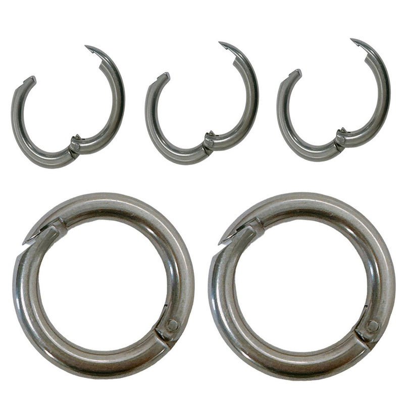 1/4" Stainless Steel T316 Round Ring Catch SS O-Ring Yacht Sailing Marine 5 Pcs
