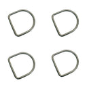 Marine Stainless Steel 3/16" D-Ring Welded,45mm Height 300 Lbs WLL Sailing 4 Pcs