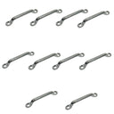 Marine 3/16" Long Pad Eye Rigging Wire Cable Yacht Stainless Steel T304 10 Pcs