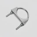 4 Pcs Marine T316 Stainless Steel Pipe U Bolt Clamp U-Bolt Exhaust Clamp for 2-1/2" Pipe