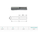 Marine Boat T Anchor Fitting For 3/16" Cable Hand Swage Stainless Steel T316