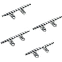 8" Blue Water Open Base Cleat Stainless Steel for Rope Tie on Boat Yacht