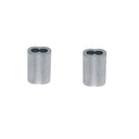 2 Pcs 5/16" Aluminum Crimping Loop Sleeve Wire Rope Sleeves Double Barrel Ferrule
