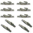 6" Stainless Steel Boat Angled Right Deck Dock Mooring Rope Cleat Chock 10 Pcs