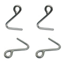 Stainless Steel Top Dock Deck Rope Yacht Marine Cunningham S Hook 5/16", 4 Pcs