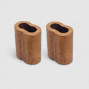 2 Pcs 1/16" Copper Crimping Loop Sleeve Wire Rope Sleeves Double Barrel Ferrule