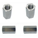 Marine Grade 5/16" Coupling Nut Connecting Nut Fully Thread Stainless Steel 4Pcs