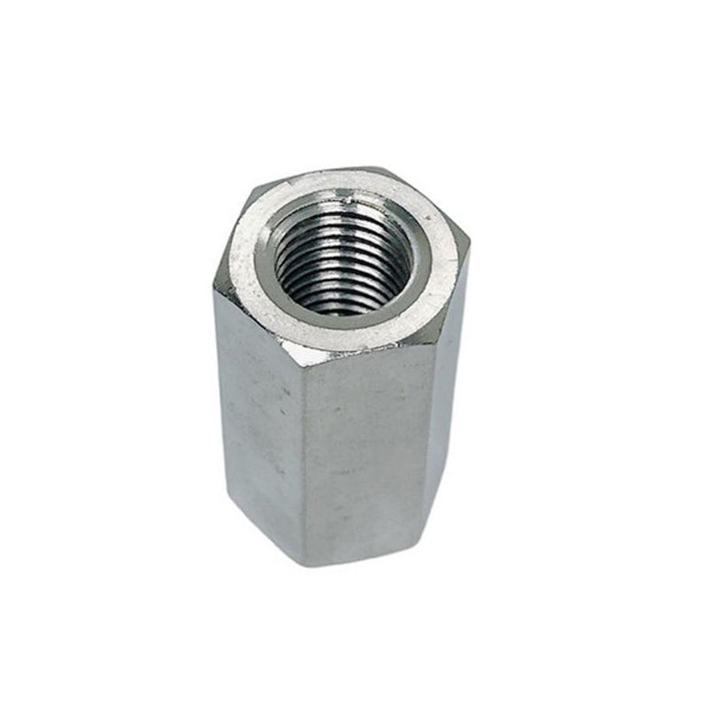 Marine Grade 5/16" Coupling Nut Connecting Nut Fully Thread Stainless Steel 4Pcs