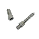 Marine 1/4" Swageless Lag Stud Cable Rail Wire Rope Railing,Stainless Steel