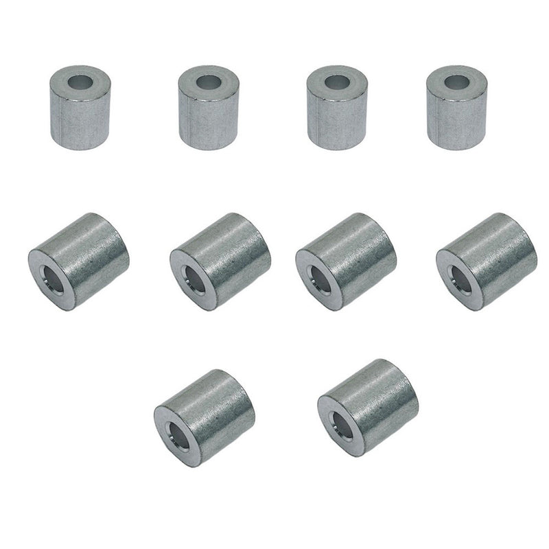1/16" Wire Rope Aluminum Stop Loop Sleeve Round Crimps for Wire Crimping 10 Pcs