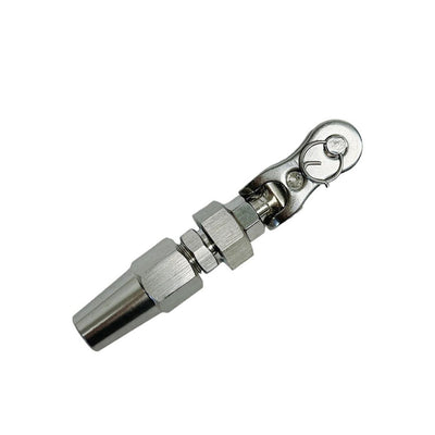 Marine Boat 1/4" Swageless Toggle Cable Railing Wire Rope, Stainless Steel 4 Pcs