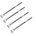 Marine Swageless Toggle Turnbuckle For 1/8" Cable Rail Wire,Stainless Steel 4Pcs