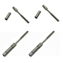 3/16" Wire Cable Deck Railing Swageless Threaded Short Stud Stainless Steel 4Pcs