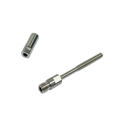 3/16" Wire Cable Deck Railing Swageless Threaded Short Stud Stainless Steel 4Pcs
