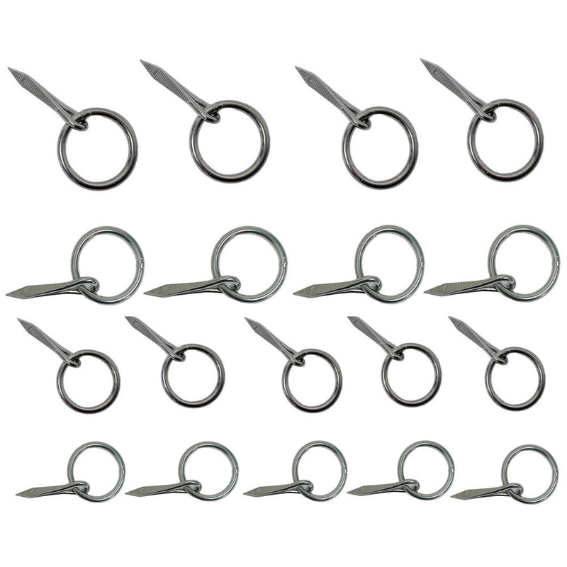 Marine 5/32" Ring Nail Link Connect Sailing Welded Ring,Stainless Steel 10 Pcs