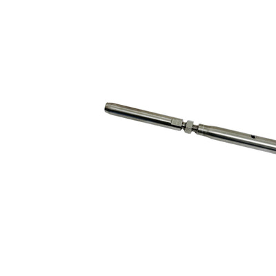 Marine 5/16" Threaded Lag Swage Stud Turnbuckle 3/16" Cable Stainless Steel 4Pcs