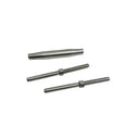 Marine T316 Stainless Steel 1/4" Thread Swage Stud & Stud Pipe Turnbuckle For 3/16" Cable Wire Rope