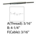 5/16" Thread Swage Stud & Stud Pipe Turnbuckle 3/16" Cable Stainless Steel 4 Pcs