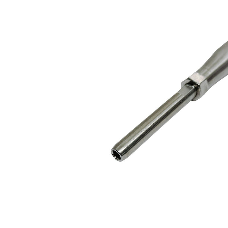 3/8" Thread Swage Stud & Stud Pipe Turnbuckle 3/16" Cable Stainless Steel 4 Pcs