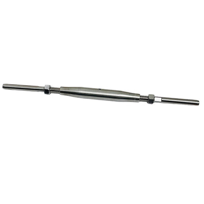 3/8" Thread Swage Stud & Stud Pipe Turnbuckle 1/4" Cable Stainless Steel 4 Pcs