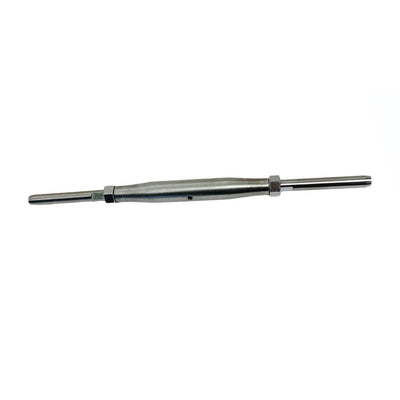 3/8" Thread Swage Stud & Stud Pipe Turnbuckle 1/4" Cable Stainless Steel 4 Pcs