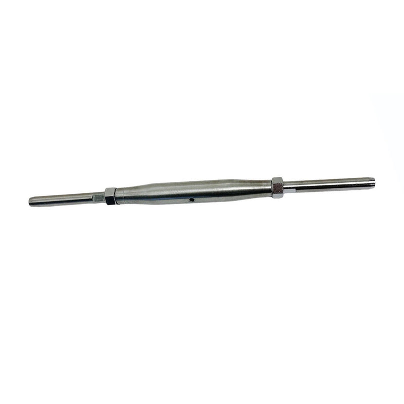3/8" Thread Swage Stud & Stud Pipe Turnbuckle 1/4" Cable Stainless Steel 4 Pcs