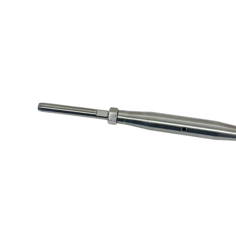 3/8" Thread Swage Stud & Stud Pipe Turnbuckle 1/4" Cable Stainless Steel 4 Pcs