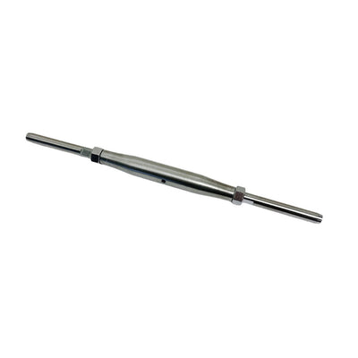 3/8" Thread Swage Stud & Stud Pipe Turnbuckle 1/4" Cable Stainless Steel 4 Pcs