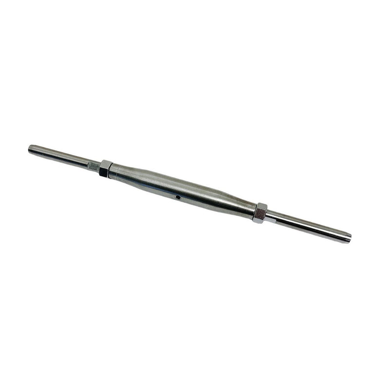 3/8" Thread Swage Stud & Stud Pipe Turnbuckle 1/4" Cable Stainless Steel 4 Pcs