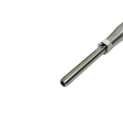 3/8" Thread Swage Stud & Stud Pipe Turnbuckle 1/4" Cable Stainless Steel 4 Pcs