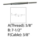 5/8" Thread Swage Stud & Stud Pipe Turnbuckle 3/8" Cable Stainless Steel 4 Pcs