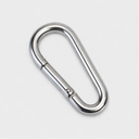 Marine T316 Stainless Steel 3/16" Pear Shape Snap Hook Carabiner Connector 100 Lbs WLL