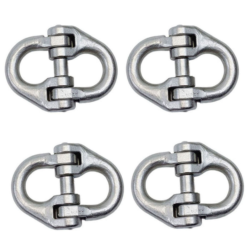 Stainless Steel 3/8" Marine Hammerlock Coupling Link Connecting 4400Lb WLL 4 Pcs