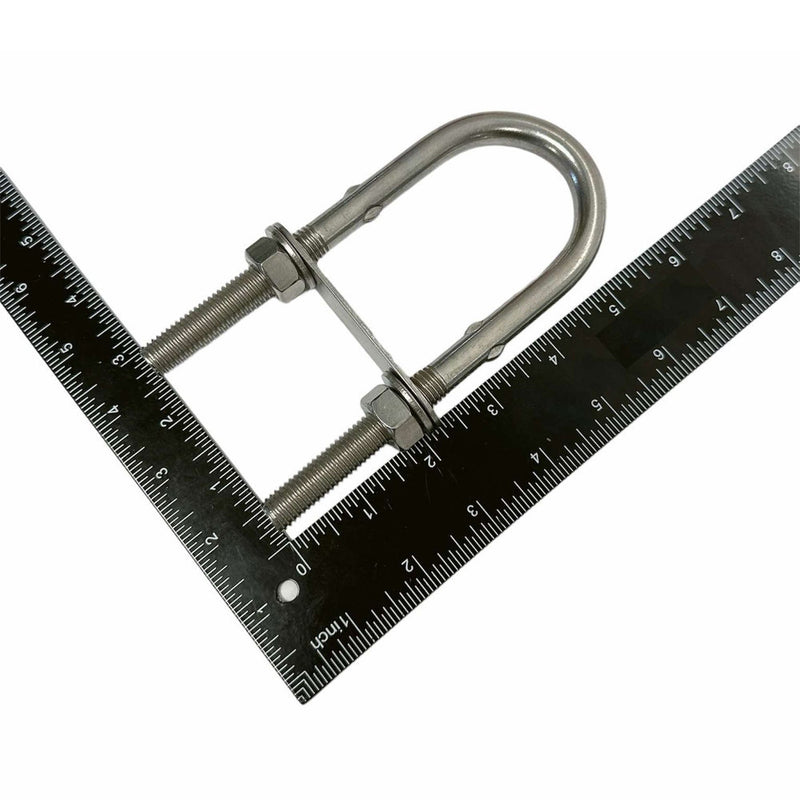 4 Pcs T304 Stainless Steel 6" U-Bolt
