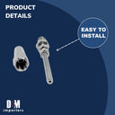 Marine 1/4" Swageless Threaded Stud 1/2" Thread 1/4" Cable Stainless Steel T316