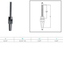 3/16" Swageless Threaded Stud 5/16" Thread 3/16" Cable Stainless Steel 4 Pcs
