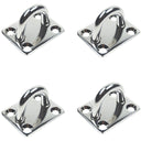 Boat Deck Stainless Steel Square Pad Eye Rigging Lift 5/16" Marine Grade 4 Pcs