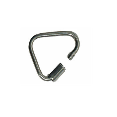Delta Quick Links 1/8" Stainless Steel T316 Triangle Carabiner 330 Lbs WLL