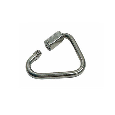 Delta Quick Links 1/8" Stainless Steel T316 Triangle Carabiner 330 Lbs WLL