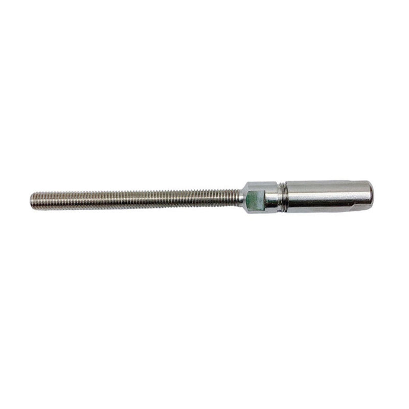 Fully Threaded 3/16" Push & Go Swageless Lag For 3/16" Cable Stainless Steel 4Pc