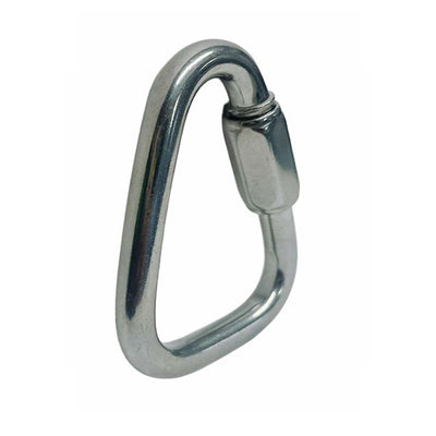 Delta Quick Links 3/8" Stainless Steel T316 Triangle Carabiner 2,200 Lbs WLL