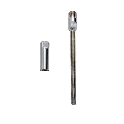 Fully Threaded 1/4" Push & Go Swageless Lag For 1/4" Cable Stainless Steel 4 Pcs