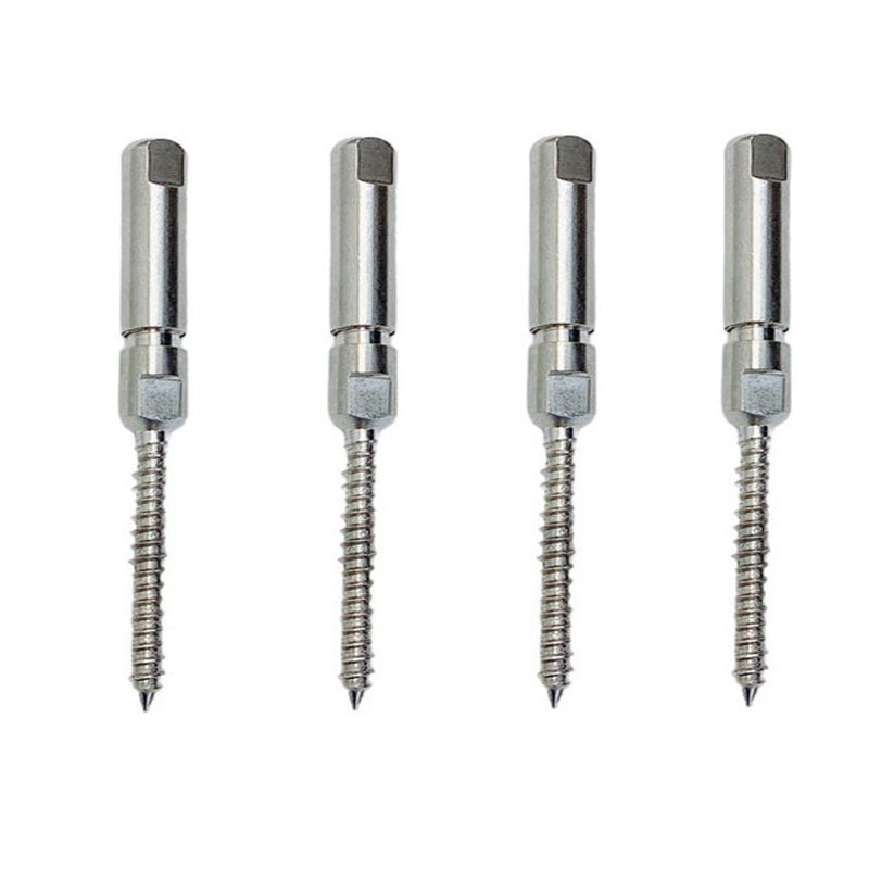 3/16" Push & Go Swageless Lag For 3/16" Cable Rail Marine Stainless Steel 4 Pcs