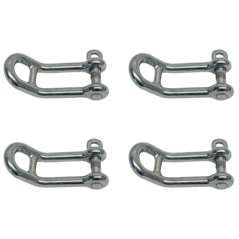 Marine Boat 5/16" Headboard Shackle Captive Pin 1350 Lb WLL Stainless Steel 4 Pc