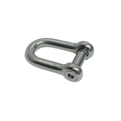 15/32" D Shackle Hex Sink Marine Grade Screw Pin 2200Lb WLL Stainless Steel 4 Pc