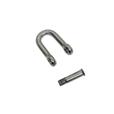 15/32" D Shackle Hex Sink Marine Grade Screw Pin 2200Lb WLL Stainless Steel 4 Pc