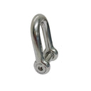 15/32" D Shackle Hex Sink Marine Grade Screw Pin 2200Lb WLL Stainless Steel 4 Pc